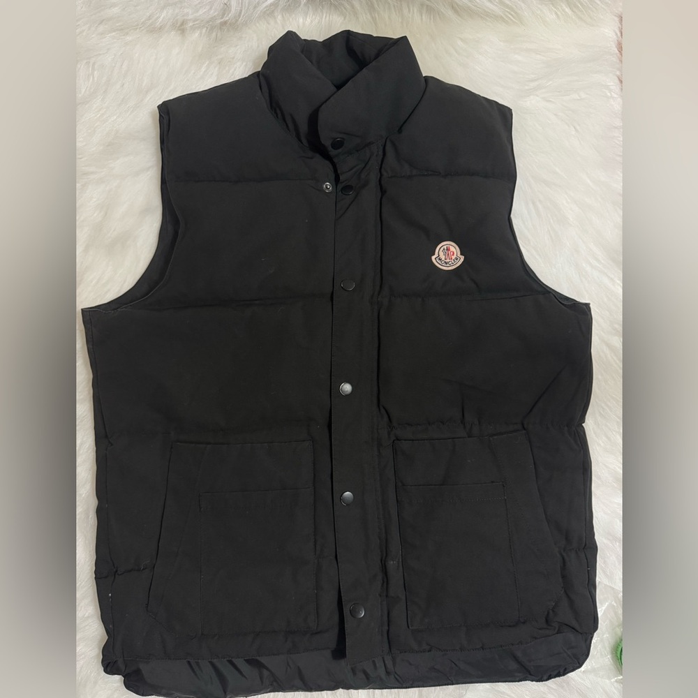 Moncler Mens Black Puffer Vest